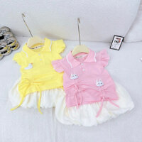 SET VÁY ÁO CÁNH TIÊN POLO CHO BÉ 🎁 MUA 1 TẶNG 1 🎁 SET ÁO CÁNH TIÊN CỔ POLO KÈM VÁY BÍ NGÔ ĐÍNH THỎ VỊT ĐÁNG YÊU CHO BÉ