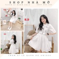 Set váy áo crotop buộc nơ kèm chân váy 2 LỚP có quần trong, set đồ nữ màu trắng điệu đà [ Có Ảnh Shop Tự Chụp tự Quay ]