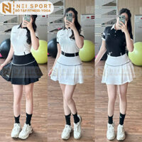 Set váy áo thể thao chơi pickleball cao cấp , bộ váy áo tập tennis NEISPORT CVA00039