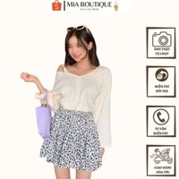 Set váy báo đốm mix áo cách điệu , set đầm áo cotton nữ tính Mã 649 - MIA BOUTIQUE
