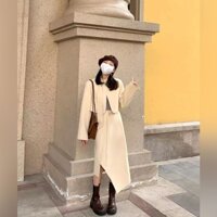 Sét Váy Cao Cấp Pháp, Kiểu Dáng Mới Nhất Mùa Thu Đông, Thiết Kế Của Một Cô Gái Xinh Đẹp, Gầy Gò, Hai Bộ Đồ Nữ.