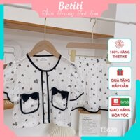 Set Váy Hoa Áo Cách Điệu Túi Nơ Xinh Xắn, Chân Váy Chạy Viền Có Lớp Lót Trong Cực Điệu Đà