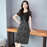 SET VÁY HOA ÁO CÁNH DƠI KIỂU SET BỘ VÁY DỰ TIỆC CAO CẤP, THỜI TRANG DỰ TIỆC