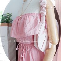 Set váy hồng pastel (Hình thật shop tự chụp)