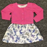 Set váy kèm áo khoác bé gái