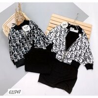 Set váy kèm áo khoác sành điệu cho bé từ 10-18kg