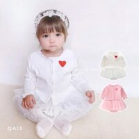 Set váy kèm áo len tăm - QA13