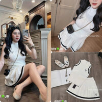 Set Váy Len Nữ MTG Prada Hot Mềm Mịn Quảng Châu Cao Cấp