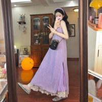 SET VÁY LƯỚI BA LỖ + VÁY HAI DÂY TRONG PHỐI REN SIÊU XINH