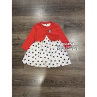 set váy minnie kèm cardigan