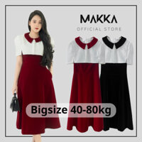 Set váy nữ bigsize MAKKA váy midi 2 dây kèm áo khoác ngắn croptop cổ tròn 558
