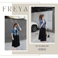 🛍Set váy nữ 🛍Set đầm hai dây mix kèm áo khoác jean cao cấp,Váy đan dây ngực kèm áo khoác cá tính,đi chơi đi tiêc đều đẹp
