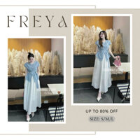 🛍Set Váy Nữ🛍 Sét váy thời trang nữ mặc đi chơi áo sơ mi tay cánh dơi đũi vân mây cột nơ eo phối chân váy voan 2 lớp