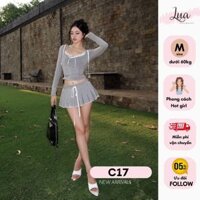 Set váy pickle ball phối ren có túi hotgirl trẻ trung (C17)