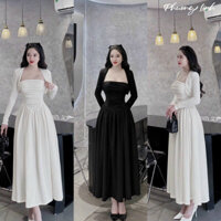 Sét váy quây,chân váy xoè-kèm áo khoác ngoài