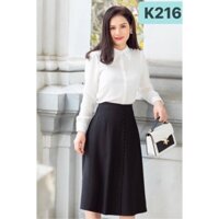 Set Váy SƠ MI  K216 - TIIN STORE (Hàng may thiết kế ,ảnh thật shop tự chụp)