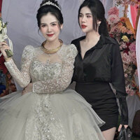 Set váy sơ mi tay dai kèm quần giả váy lót trong Quảng Châu