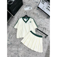 Set Váy thun rời kèm áo thun fom rộng côt V siêu đẹp