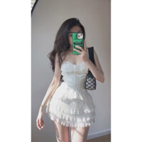 Set váy trắng hai dây