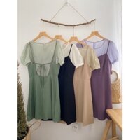 Set váy yếm 2 dây áo tơ phong cách Hàn Quốc An_vintage