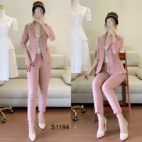 Sét vest 3 món chất liệu mango túi giả thời trang cá tính