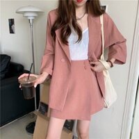 Set vest 3 món quần giả váy