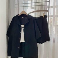 Set vest đùi chất da lộn dày đẹp