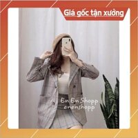 Set vest kèm quần giả váy