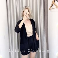 Set vest nữ ( áo khoác + quần đùi)