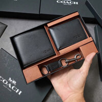 set ví nam coach kèm móc khoá (fullbox túi giấy)