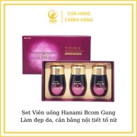 Set Viên uống Hanami Bcom Gung: Làm đẹp da, cân bằng nội tiết tố nữ_YEONCOSMETIC