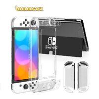 Set vỏ bọc bảo vệ máy chơi game LAMMCOU silicone trong suốt tách riêng thích hợp cho Nintendo Switch OLED