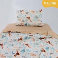 Set vỏ chăn gối cotton cho trẻ em Petit Town