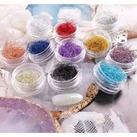 Set Vụn Dây Kim Tuyến Trang Trí Nail 12 Màu
