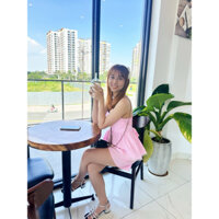 set xinh-Set áo ống cúp ngực nhún eo kèm quần đùi ,set kẻ sọc áo quây quần short babydoll