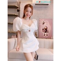 Set xốp cột nơ lưng quần sort cực xinh, lưng áo co giãn, quần có túi dây kéo hông dày dặn, chuẩn shop (87620)