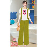 Set xốp nhật quần ống rộng