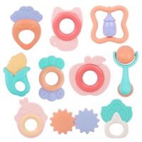 Sét xúc xắc kèm ngặm nướu baby rattle