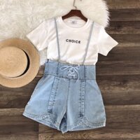 Set yếm bò + áo phông