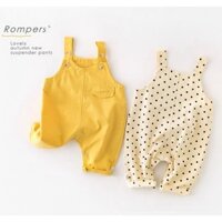 Set yếm body áo tay dài cho bé 5-15kg