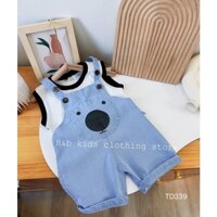 Set yếm gấu kèm áo ba lổ