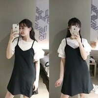 Set yếm kèm áo xinh xắn