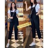 Set Yếm Nữ, Set Yếm Quần Dài , Chất Cát Hàn Mềm Co Giãn Tốt, mã L21