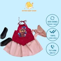 Set yếm Trung thu, chụp ảnh sen cho bé gái 10-30kg hàng đẹp Bà ba, pháp phục trẻ em Kittenbabyshop