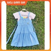 Set yếm váy bò giấy rời bé gái 6-12 tuổi