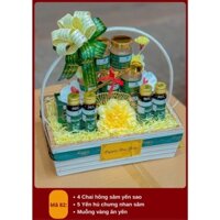set yến nhân sâm và hồng sâm yến
