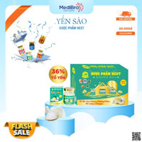 Set Yến Sào Dược Phẩm Nest Khánh Hòa cao cấp 6 lọ x 70 ml. 36% Tổ Yến Chưng Đường Phèn, Bổ Sung Collagen (Tặng 1 lọ trơn