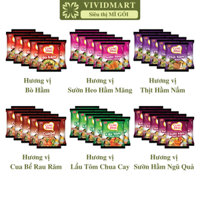 [SET10GÓI]-AFOTECH- Mì Cung Đình 6 vị: Lẩu tôm chua cay, Cua bể, Thịt hầm nấm, Bò hầm, Sườn ngũ quả, Sườn heo hầm măng