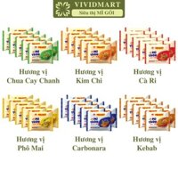 [SET10GÓI-COLUSA- Mì trộn Miliket 6 vị: Chua cay chanh, Kim chi, Cà ri, Phô mai, Carbonara, Kebab, Mì Miliket (117g/gói)