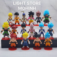 [SET16-20] MÔ HÌNH CHIBI CÁC NHÂN VẬT TRONG ANIME DRAGON BALL GOKU VEGETA VEGETO BUU FRIEZA, FIGUREM SƯU TẦM TRANG TRÍ